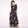 Vestidos O-Neck Vintage Party Maxi Dresses - Image 5