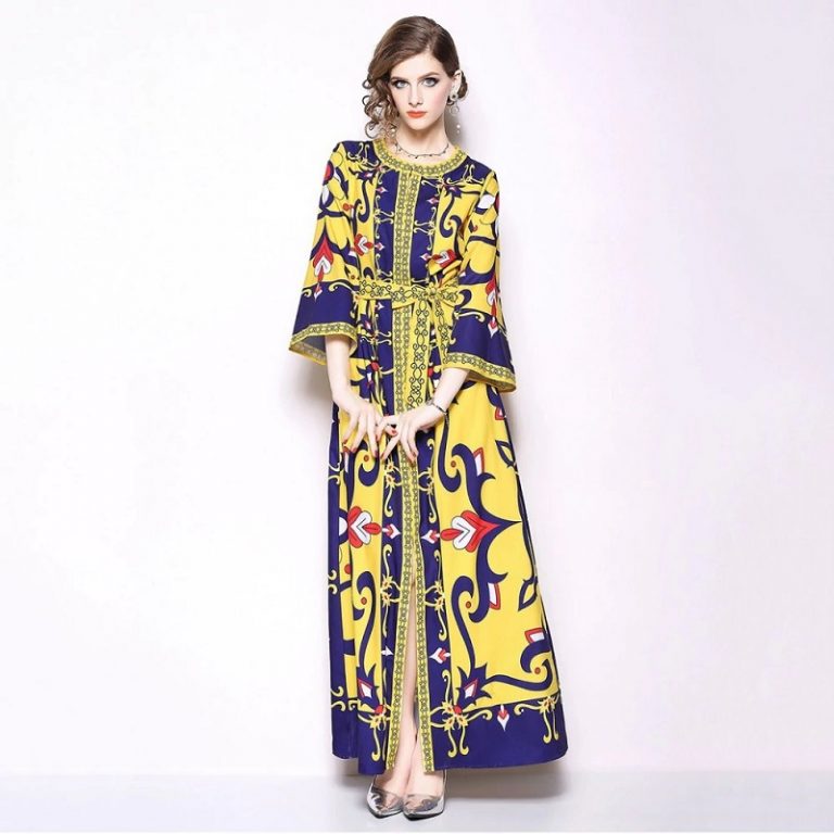 Vintage Elegant Vestido Long Party Maxi Dress - Image 2