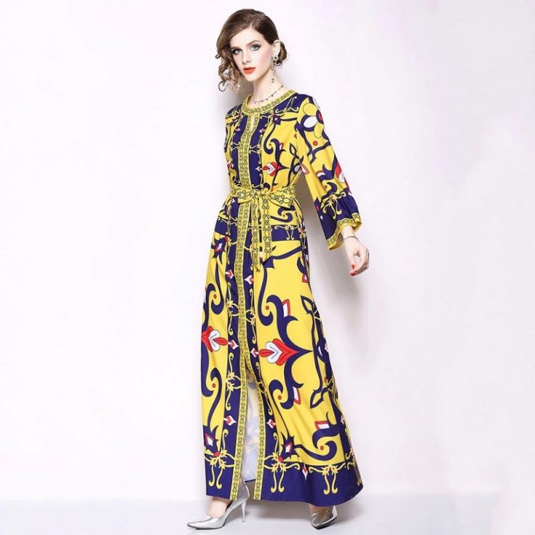 Vintage Elegant Vestido Long Party Maxi Dress - Image 4