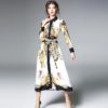 Vintage Turn-down Collar Ankle-Length Streetwear long dress - Image 2