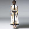 Vintage Turn-down Collar Ankle-Length Streetwear long dress - Image 5