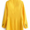 Chic Buttons Turndown Collar Long Sleeve Blazer - Image 3