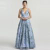 Beaded Lace Formal Evening Prom Party Gown - Image 3