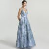 Beaded Lace Formal Evening Prom Party Gown - Image 4