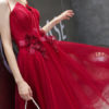 Beautiful A Line Knee Length Square Neck Flowers Social Cocktail Party Dresses - Image 5