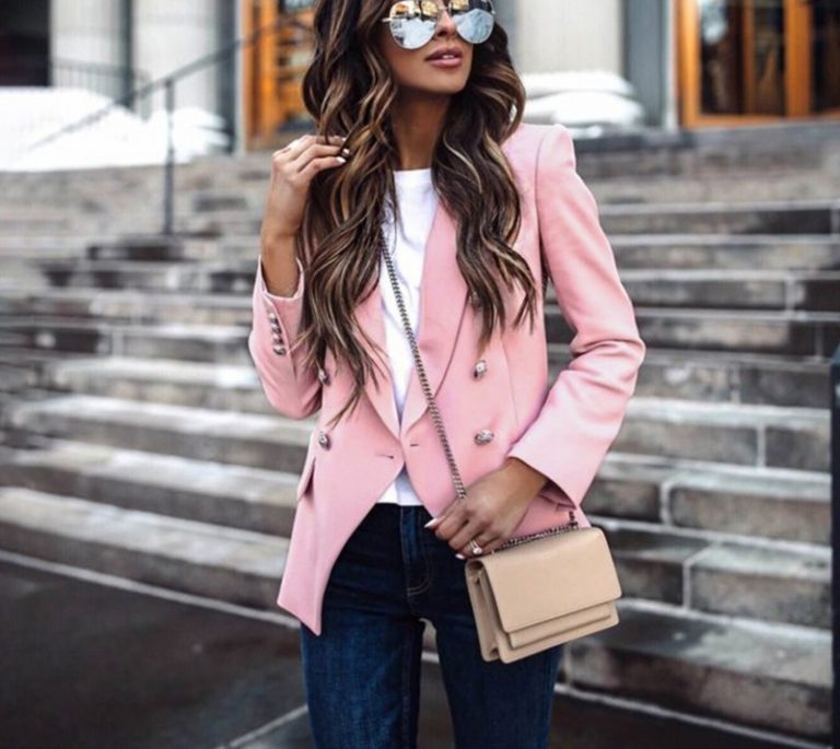 Steet Wear Elegant buttons Casual Long Sleeve Office Ladies Blazer - Image 3