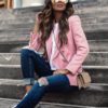 Steet Wear Elegant buttons Casual Long Sleeve Office Ladies Blazer - Image 4