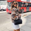 Casual Streetwear Plaid Long sleeve Coat - Image 3