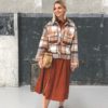 Casual Streetwear Plaid Long sleeve Coat - Image 6