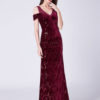 Cold Shoulder Floor Length Formal Evening Gowns - Image 2