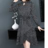 Dotted Elegant Ruffles Mini Dress - Image 2