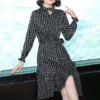 Dotted Elegant Ruffles Mini Dress