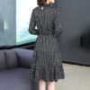 Dotted Elegant Ruffles Mini Dress - Image 4