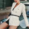 Double breasted office ladies Casual female blazer