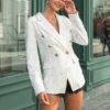 Double breasted office ladies Casual female blazer - Image 3