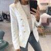 Double breasted office ladies Casual female blazer - Image 5