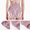 Elastic High Waist Breatnable Hip Up Tummy Control Shaping Panties - Image 2