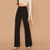 Elastic Waist Loose Office Ladies Stretchy Long Trousers - Image 4
