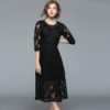 Elegant High Quality Lace Long Dress - Image 5