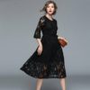 Elegant High Quality Lace Long Dress - Image 4