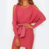 Long Sleeve Hollow Out Elegant Sexy Bodycon Mini Dress - Image 5