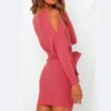 Long Sleeve Hollow Out Elegant Sexy Bodycon Mini Dress - Image 10