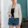 Fashion buttons Long sleeve high waist female blazer - Image 4