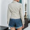 Fashion buttons Long sleeve high waist female blazer - Image 6