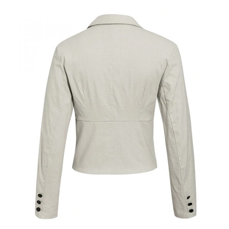 Fashion buttons Long sleeve high waist female blazer - Image 8