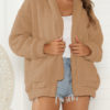 Faux Fur Long Sleeve Coat - Image 5