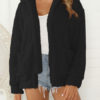 Faux Fur Long Sleeve Coat - Image 7