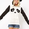 Fleece Panda Casual Long Sleeve Street Wear Hoodie