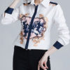 Floral Print Buttons Long Sleeves Shirt