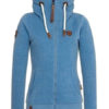 Full Zip Long Sleeve Oversized Hooded Jacket With Pockets
