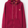Full Zip Long Sleeve Oversized Hooded Jacket With Pockets - Image 2