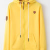 Full Zip Long Sleeve Oversized Hooded Jacket With Pockets - Image 4