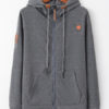 Full Zip Long Sleeve Oversized Hooded Jacket With Pockets - Image 8