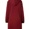 Full Zip Long Sleeves Cotton Longline Hooded Jacket - Image 2