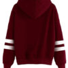 Halloween Pullover Long Sleeves Pumpkin Print Cotton Hooded Sweatshirt - Image 2