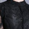 High Collar Long Sleeves Layered Lace Retro Dresses - Image 5