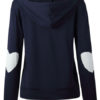 Hoodie Elbow Patch Long Sleeves Hooded Sweatshirt - Image 7