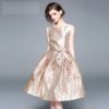 Jacquard Elegant Sleeveless Short Dress