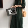 Jewel Neck Buttons Layered Cotton Maxi Dresses - Image 2