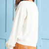 Jewel Neck Long Sleeves Acrylic Pullover Sweater - Image 4