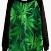 Leaf Pattern Long Sleeve Casual Sweatshirt