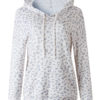 Leopard Print Hoodie Long Sleeves Pockets Hooded Sweatshirt - Image 2