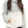 Long Sleeve Color Block Sweatshirt - Image 3