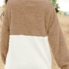 Long Sleeve Color Block Sweatshirt - Image 5