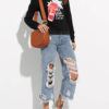 Long Sleeve Printed Sweatshirt
