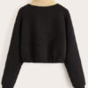 Long Sleeve Two Tone Zipper Sweatshirt - Image 2